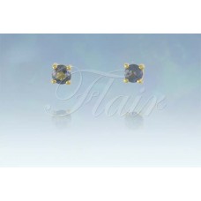 Medium Round Stud Gold Plated
